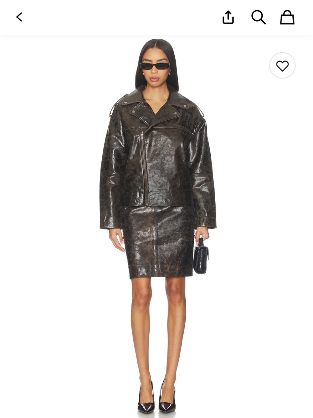 The Garment Leather Skirt NWT